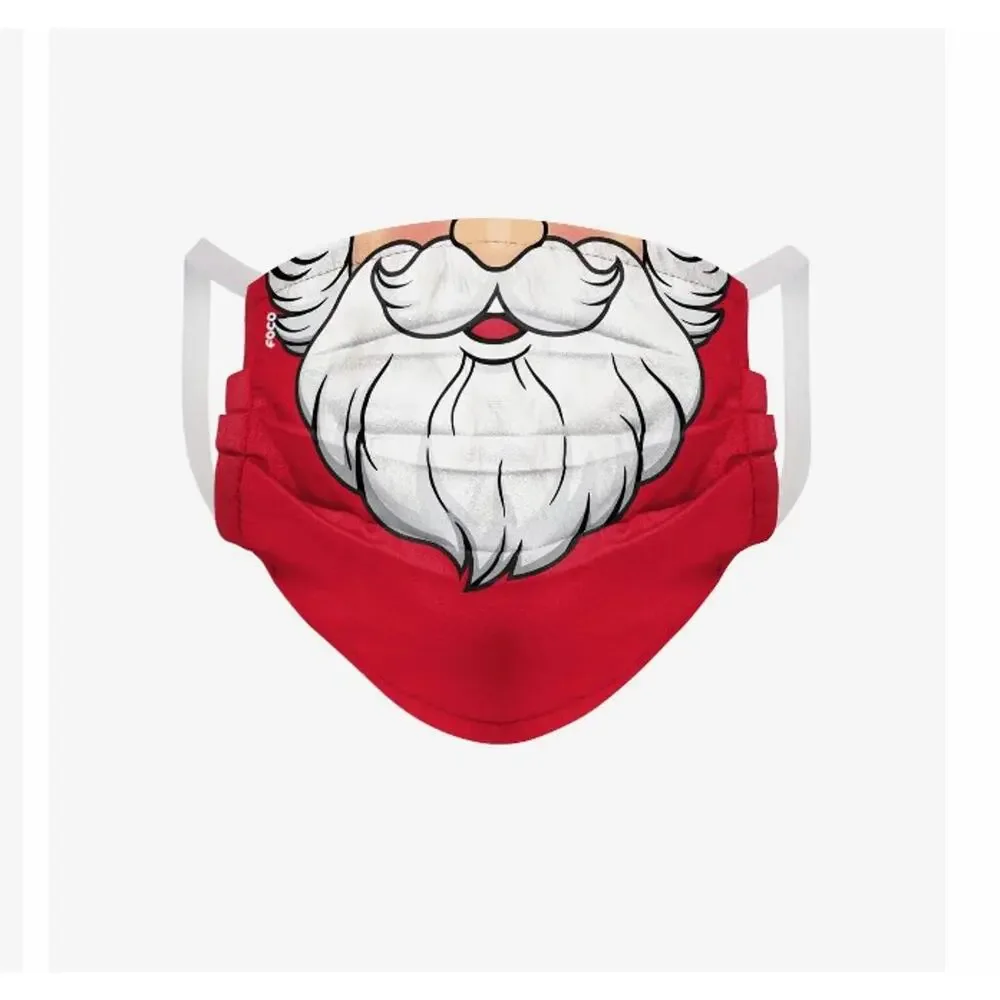 Holiday Christmas Santa Candy Cane Checkered Pleated Face Cover Mask SET (4) NWT